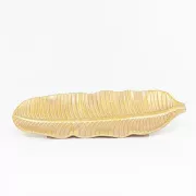 Eurolamp Božična dekoracija zlata plošča, oblika lista 14 x 36 x 2,5 cm, 1 kos