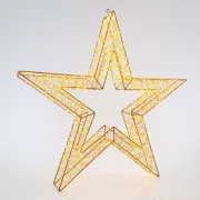 Eurolamp Božična zvezdna dekoracija, 4800 toplo belih LED diod, 70 cm, 1 kos