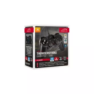 SPEED LINK igralni krmilnik SL-6515-BK THUNDERSTRIKE Gamepad - USB, črn SPEED LINK igralni krmilnik SL-6515-BK THUNDERSTRIKE Gamepad - USB, črn