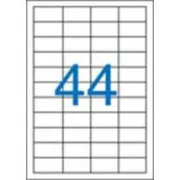 Etikete 48,5x25,4 mm 4 vrstice 44 etiket na list 100 listov Victoria