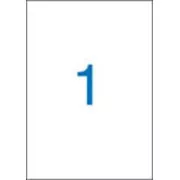 Nalepke 210x297mm 1 vrstica 1 nalepka na list 100 listov Victoria
