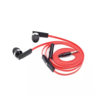 GEMBIRD slušalke z mikrofonom MHS-EP-OPO za MP3, ploščati kabel, črne barve
