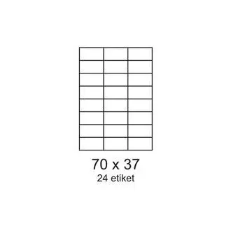 Etikete 70x37mm 24 etiket na list 100 listov Smartline Etikete 70x37mm 24 etiket na list 100 listov Smartline
