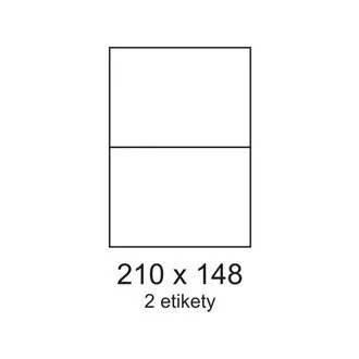Nalepke 210x148mm 2 nalepki na list 100 listov Smartline Nalepke 210x148mm 2 nalepki na list 100 listov Smartline