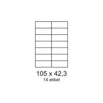 Etikete 105x42,3 mm 2 vrstici 14 etiket na list 100 listov Smartline Etikete 105x42,3 mm 2 vrstici 14 etiket na list 100 listov Smartline
