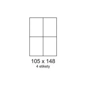 Etikete 105x148,5mm 4 etikete na list 100 listov Smartline Etikete 105x148,5mm 4 etikete na list 100 listov Smartline
