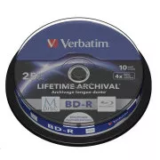 VERBATIM MDisc BD-R(10-pack)Vreteno/4x/25GB