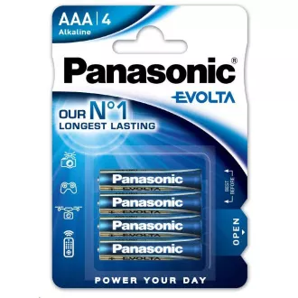 PANASONIC alkalne baterije EVOLTA Platinum LR03EGE/4BP AAA 1, 5V (Blistr 4ks)