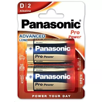 PANASONIC Pro Power alkalne baterije LR20PPG/2BP D 1, 5V (Blistr 2pcs)