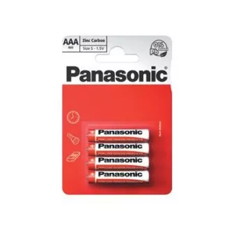 PANASONIC rdeče baterije R03RZ/4BP EU AAA 1, 5V (Blistr 4pcs)