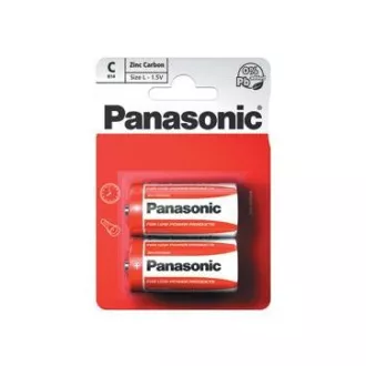 PANASONIC Rdeče baterije R14RZ/2BP EU C 1, 5V (Blistr 2pcs)