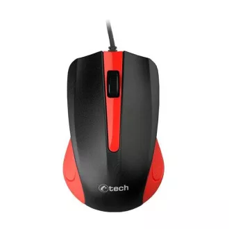C-TECH miška WM-01, rdeča, USB