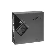 Papirnati prtički INFIBRA 2vrs. 33x33cm črni 50pcs