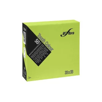 Papirnati prtički INFIBRA 2vrs. 33x33cm limona 50pcs