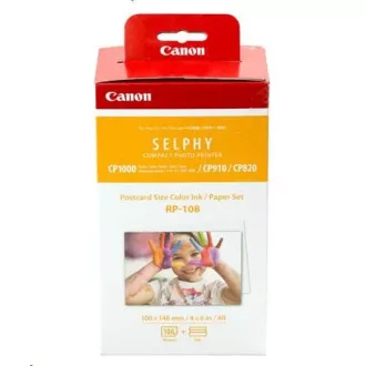 Canon RP-108 papir 100x158mm 108pcs za termosublimacijski tiskalnik Canon RP-108 papir 100x158mm 108pcs za termosublimacijski tiskalnik