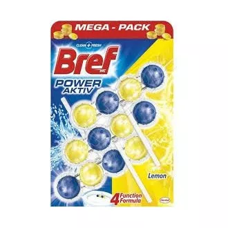 Bref Power Aktiv kroglice za straniščno školjko Lemon 3x50g