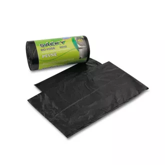 HDPE vrečke za odpadke 60x70cm 60L 10mic črna 50 kosov v zvitku HDPE vrečke za odpadke 60x70cm 60L 10mic črna 50 kosov v zvitku
