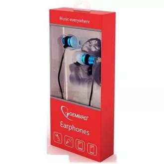 GEMBIRD slušalke z mikrofonom MHS-EP-002 za MP3, kovinske, modre