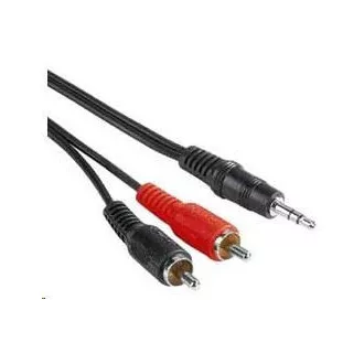 PREMIUMCORD Avdio kabel 3, 5 mm Jack - 2x Cinch 3 m (M/M, stereo)