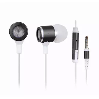 GEMBIRD slušalke z mikrofonom MHS-EP-001 za MP3, kovinske, črne GEMBIRD slušalke z mikrofonom MHS-EP-001 za MP3, kovinske, črne