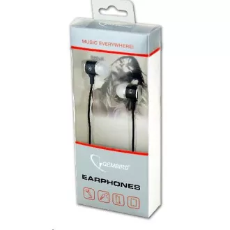 GEMBIRD slušalke z mikrofonom MHS-EP-001 za MP3, kovinske, črne GEMBIRD slušalke z mikrofonom MHS-EP-001 za MP3, kovinske, črne