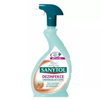 Univerzalno razkužilo Sanytol grenivka in limonska trava 500ml Univerzalno razkužilo Sanytol grenivka in limonska trava 500ml