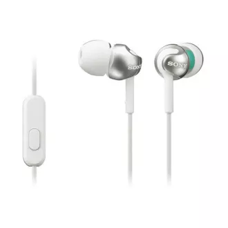 SONY stereo slušalke MDR-EX110AP, bele