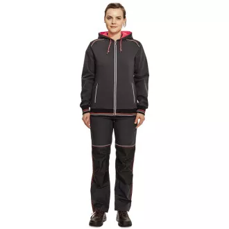 KNOXFIELD LADY kapa s puloverjem. antrac/rdeča S KNOXFIELD LADY kapa s puloverjem. antrac/rdeča S