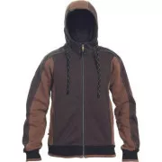DAYBORO jopa s kapuco temno rjava 4XL