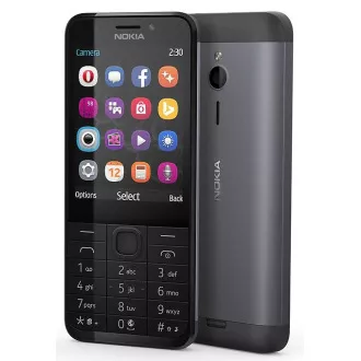 Nokia 230 Dual SIM, temno srebrna
