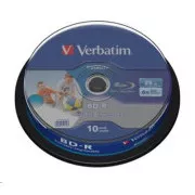 VERBATIM BD-R SL Datalife HTL (10 pakiranj)Blu-Ray/vreteno/6x/25 GB s široko možnostjo tiskanja