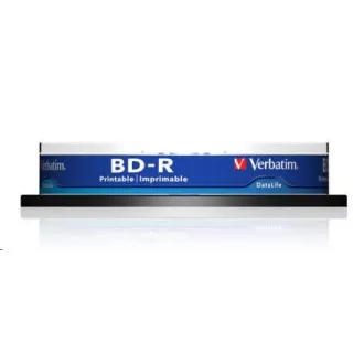 VERBATIM BD-R SL Datalife HTL (10 pakiranj)Blu-Ray/vreteno/6x/25 GB s široko možnostjo tiskanja