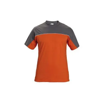 DESMAN majica siva/oranžna XL