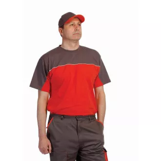 DESMAN majica siva/oranžna 2XL