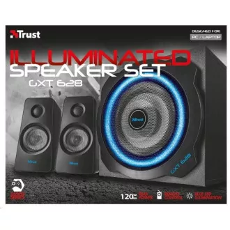 TRUST Speakers 2.1 GXT 628 2.1 osvetljen komplet zvočnikov Limited Edition - črna, črna
