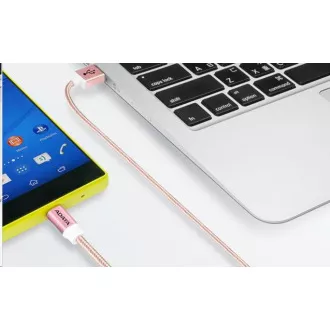 ADATA Micro USB kabel - USB A 2.0, 100 cm, roza