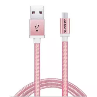 ADATA Micro USB kabel - USB A 2.0, 100 cm, roza