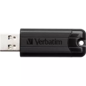 VERBATIM Flash disk 64 GB PinStripe USB 3.0, črn