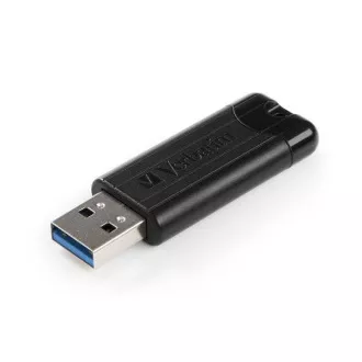 VERBATIM Flash disk 128 GB PinStripe USB 3.0, črn