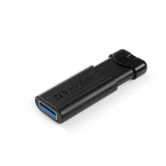 VERBATIM Flash disk 128 GB PinStripe USB 3.0, črn
