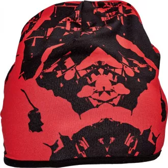 KIRWEE kapa pletena siva/rdeča XL/XXL KIRWEE kapa pletena siva/rdeča XL/XXL
