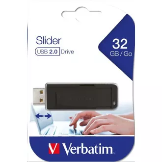 VERBATIM Flash disk 32 GB Store 'n' Go Slider, črn