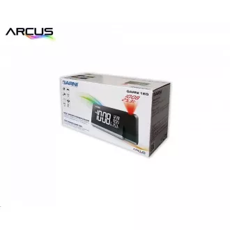 GARNI 165 Arcus - digitalna budilka s projekcijo časa in notranje temperature