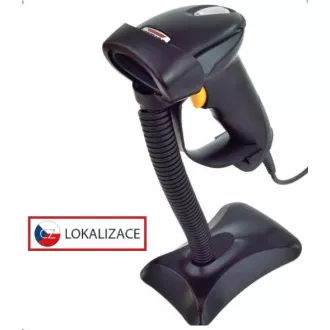 Virtuos CCD bralnik HT-310A z velikim dosegom, USB (tipkovnica/RS232), stojalo, črn