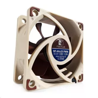 NOCTUA Ventilator NF-A6x25-PWM, 60 mm, rjav NOCTUA Ventilator NF-A6x25-PWM, 60 mm, rjav