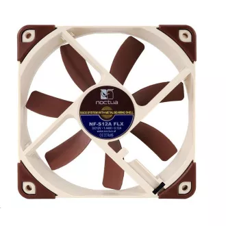 Ventilator NOCTUA NF-S12A-FLX, 120 mm, rjav