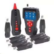Tester LAN kablov TLCD88 z LCD zaslonom, koaksialni kabel, Cat3/Cat5E/Cat6, UTP/STP, USB, PoE, ping, sonda, 8x povratna zanka