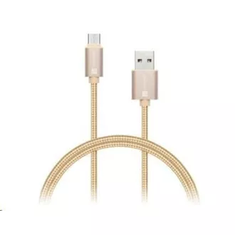 CONNECT IT Wirez Premium Metallic USB C - USB, roza zlata, 1 m CONNECT IT Wirez Premium Metallic USB C - USB, roza zlata, 1 m