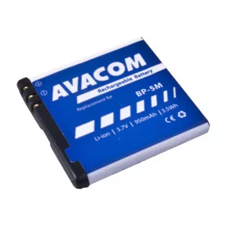 AVACOM baterija za mobilni telefon Nokia N81, 6500 Slide Li-Ion 3, 7V 950mAh (nadomestna BP-5M)