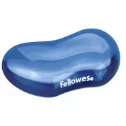 Podloga za zapestje Fellowes CRYSTAL gel modre barve